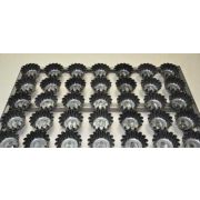Сборка форм гофрированных для кексов, 20 мл, 61 шт, решетка 60*40 см, черный металл, P.L. Proff Cuis
