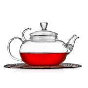 Заварочный чайник «Клюква»,600 мл, термостекло с фильтром в носике, PL