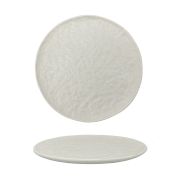 Тарелка d=25 см,фарфор,белый цвет, матовая поверхность, 