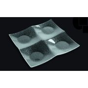 3D Glassware (Турция) Менажница 4-х секц. 200*200 мм. стекло 3D /1/10/