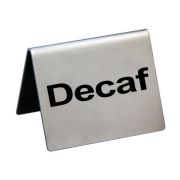 Таблички (Китай) Табличка «Decaf»  50*40 мм. горизонтальная, нерж. /1/