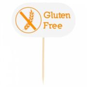 Дерево (Китай) Флажок «GLUTEN FREE» 8 см. 100 шт/уп /1/40/
