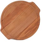 Доски (Россия) Доска для подачи круг. d=400*22 мм. с желобком и ушками, бук /1/