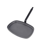 De Buyer (Франция) Сковорода-гриль 38*26 см. h=3,2 см. белая сталь (индукция) Carbone SteelDe Buyer /1/3/