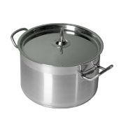 MGsteel Кастрюля 3,0 л. нерж. d=21,5 см. h=10 см.тройное дно с крышк. (индукция) MGsteel /1/