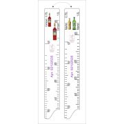 Линейка (Россия) Линейка Campari (0.75 л./1 л.)/ Martini (0.75 л./1 л.) L=28 см. В=2 см. /1/