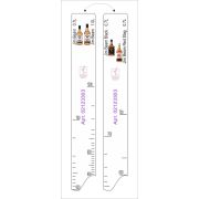 Линейка (Россия) Линейка Jim Beam (0.7л./1л.)/ Black (0.1л.)/ Red Stag (0.7л.) L=28 см. В=2 см. /1/