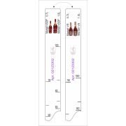 Линейка (Россия) Линейка Martell VS/VSOP (0,7 л./1 л.) L=28 см. В=2 см. /1/
