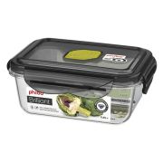 Пластик (Россия) Контейнер для продуктов прямоуг. 0,45 л. 13*10*5 см. герметичный с клапаном «Бриллиант» /1/12/