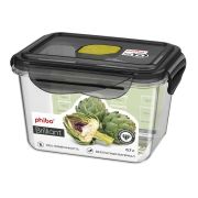 Пластик (Россия) Контейнер для продуктов прямоуг. 0,7 л. 13*10*8 см. герметичный с клапаном «Бриллиант» /1/8/