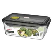Пластик (Россия) Контейнер для продуктов прямоуг. 1,35 л. 19,5*12,5*7 см. герметичный с клапаном «Бриллиант»/1/12/