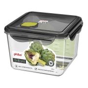 Пластик (Россия) Контейнер для продуктов квадр. 1,7 л. 15*15*10 см. герметичный с клапаном «Бриллиант» /1/12/