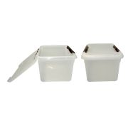 MGprof Контейнер для продуктов прямоуг. 8,0 л. 30*23*16,5 см. с коричневым зажимом MGprof /1/25/