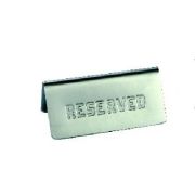MGsteel Табличка «Резерв» 120*55 мм. нерж. MGsteel /1/100/
