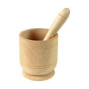 Дерево (Россия) Ступка d=10 см. h=10,5 см. с пестиком 17 см., дерево /1/25/