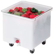 Cambro (США) Контейнер для продуктов прямоуг. 121 л. 56*61*58,5 см. передвижной белый с краном Cambro /1/