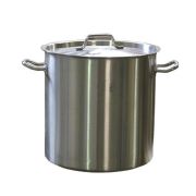 MGsteel Котел 25 л. нерж. d=34 см. h=31,5 см. тройное дно с крышк. (индукция) MGsteel /1/