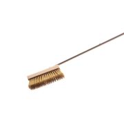 GI.METAL (Италия) Щетка для печи 150 см. 20*6,6 см. неповоротная, с медной щетиной h=5 см., ручка нерж. Gimetal /1/