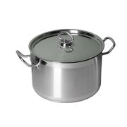 Нерж (Китай) Кастрюля 15 л. нерж. d=31,5 см. h=21 см. тройное дно с крышк. (индукция) /1/