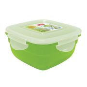 Пластик (Россия) Контейнер для продуктов квадр. 1,0 л. 16*16*8 см. п/п цвет в ассорт. SAFE-FOOD (431157312) /1/28/