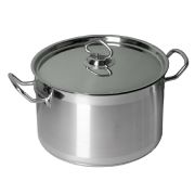 MGsteel Кастрюля 9,0 л. нерж. d=27,5 см. h=17 см. тройное дно с крышк. (индукция) MGsteel /1/