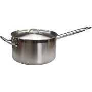 MGsteel Сотейник 7,9 л. нерж. d=27,5 см. h=15 см. с 2 ручками с крышк. тройное дно (индукция) MGsteel /1/4/