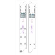 Линейка (Россия) Линейка Bombay Sapphire (0.5 л./0.75 л./1 л.) L=28 см. В=2 см. /1/