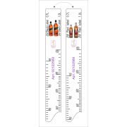 Линейка (Россия) Линейка Johnnie Walker Red/Black (0,7л./1л.) L=28 см. В=2 см. /1/