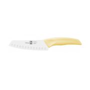 Icel (Португалия) Нож японский Santoku 140/260 мм. с бороздками, желтый I-TECH Icel /1/12/