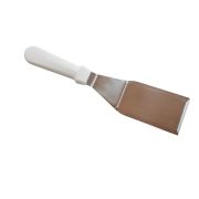 MGsteel Лопатка 31,5 см. изогнутая раб. часть 12,5*7 см. нерж. с пластик. ручкой, белая MGsteel /1/120/
