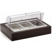 Pintinox (Италия) Подставка, GN1/3  3 шт. с охлаждением, крышка нерж. Pinti /1/ Под заказ