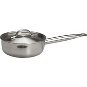 MGsteel Сотейник 1,6 л. нерж. d=19,5 см. h=6,5 см. с крышк. тройное дно (индукция) MGsteel /1/10/