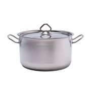 MGsteel Кастрюля 5,0 л. нерж. d=23,5 см. h=13 см. тройное дно с крышк. (индукция) MGsteel /1/