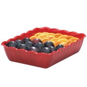 Cambro (США) Салатник 265*335 мм. 4600 мл. h=80 мм. прямоугольный красный, Cambro  /1/6/