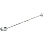 MGsteel Ложка барменская с метал. кнопкой 28 см. нерж MGsteel /1/300/