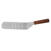 MGsteel Лопатка 36,5 см. изогнутая раб.часть 19*7 см. нерж. перфорир. с дерев. ручкой MGsteel /1/120/