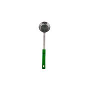 MGsteel Половник 0,12 л. L ручки 27 см. d=8,6 см. нерж. плоское дно с пластик. ручкой зелён. MGsteel /1/72/