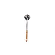 MGsteel Половник 0,09 л. L ручки 27 см. d=7,5 см. нерж. плоск. дно перф. с пласт. ручк. беж. MGsteel /1/72/