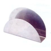 Нерж (Китай) Салфетница 13*2,5*7,5 см. нерж. полукруглая /1/