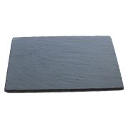 MGprof Блюдо для подачи прямоуг. 30*20 см. h=0,8 см. черное, сланец MGprof /1/