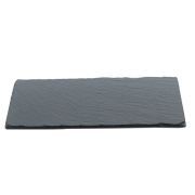 MGprof Блюдо для подачи прямоуг. 25*12 см. h=0,8 см. черное, сланец MGprof /1/