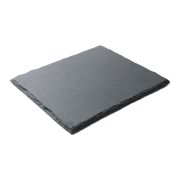 MGprof Блюдо для подачи квадр. 25*25 см. h=0,8 см. черное, сланец MGprof /1/20/
