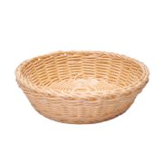 MGprof Корзина для хлеба круглая d=22 см. h=6 см. бежевая полиротанг MGprof /1/50/
