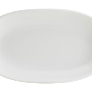 Bonna (Турция) Блюдо овальное 240*140 мм. Ирис Белый, форма Гурмэ Bonna /1/12/1164/