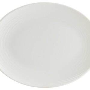 Bonna (Турция) Блюдо овальное 250*190 мм. Белый Луп узкая полоска Bonna /1/12/756/