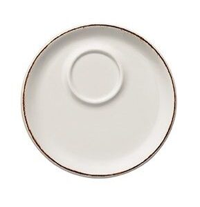 Bonna (Турция) Блюдце d=120 мм. Ретро коричневый край (чашка 70654), форма Банкет Bonna /1/6/3648/