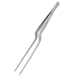 MGsteel Щипцы (пинцет) 16 см. изогнутые, нерж. MGsteel /1/100/