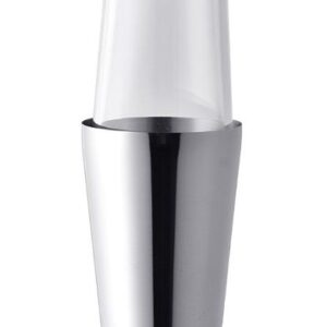 MGsteel Шейкер 0,4/0,6 л. 23,5 см. нерж. Boston со стекл. стаканом MGsteel /1/20/