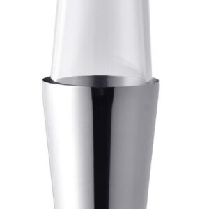 MGsteel Шейкер 0,45/0,8 л. 28,7 см. нерж. Boston со стекл. стаканом MGsteel /1/20/