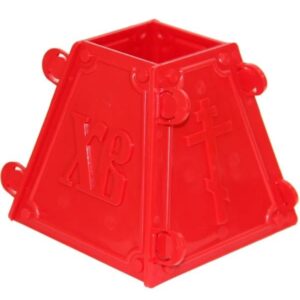 Пластик (Россия) Форма для выкладки 11*11 см. h=10 см. (пасочница) пластмассовая, разборная, Бикс №3 /1/40/